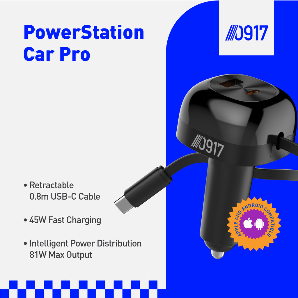 0917 PowerStation CarPro with Built-In Type-C Cable