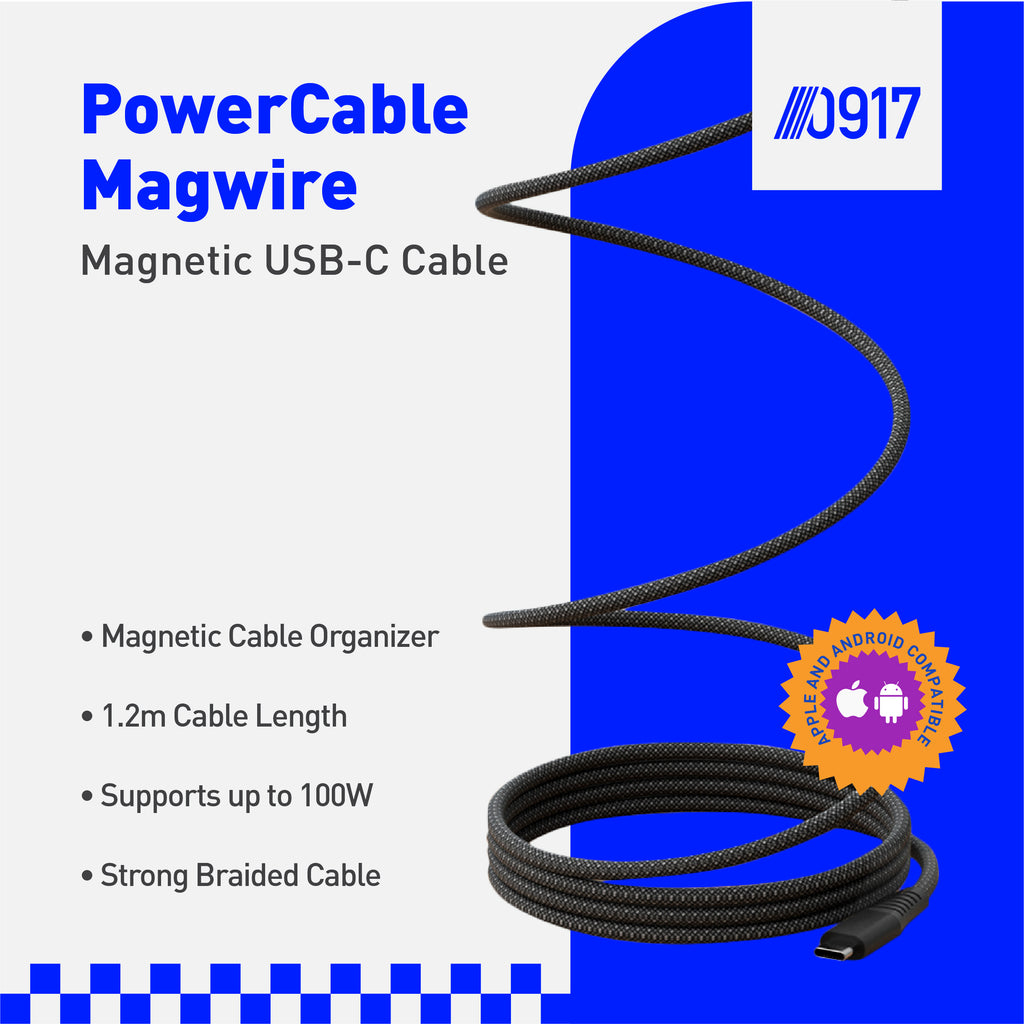 0917 PowerCable MagWire Magnetic USB-C Cable