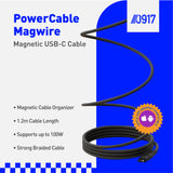 0917 PowerCable MagWire Magnetic USB-C Cable