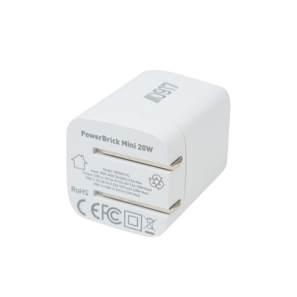 0917 PowerBrick Mini 20W Wall Charger