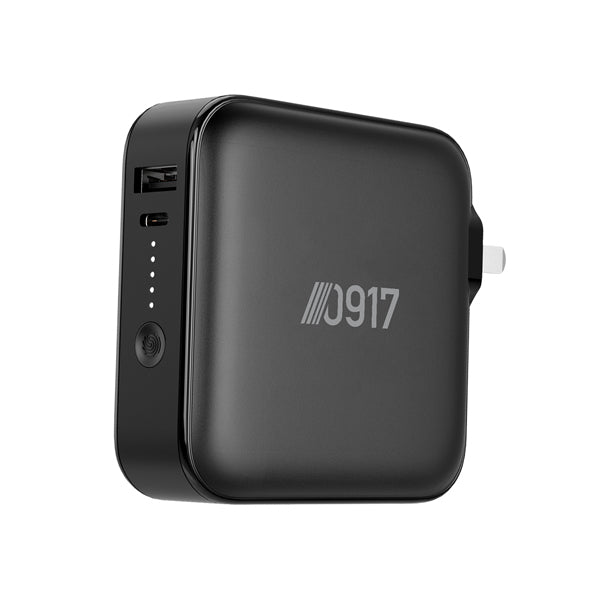 0917 2-in-1 10,000 mAh Powerbank Wall Charger