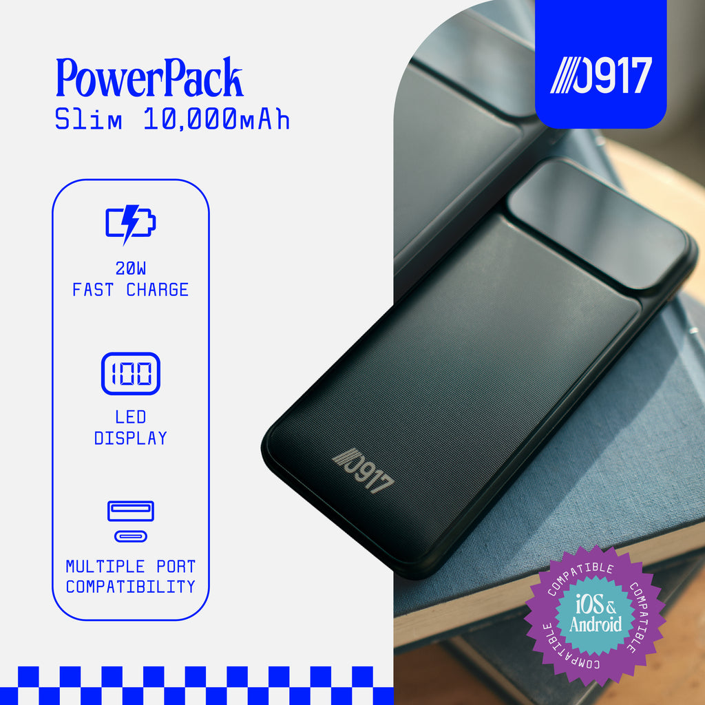 0917 Power Pack Slim 10,000mAh Powerbank with 20W Fast Charging