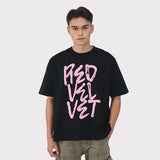 0917 Red Velvet Black Oversized T-Shirt