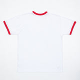 0917 Varsity Ringer Shirt - White/Red