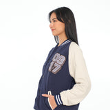 0917 Homecoming Varja Jacket - Navy Blue Cream