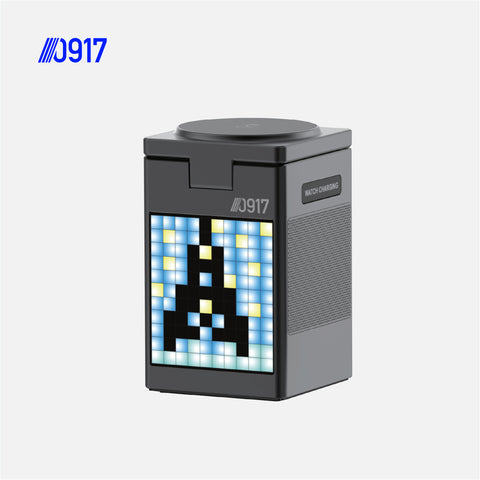 0917 PowerStation DeskPro with Built-in Clock and Bluetooth Speaker