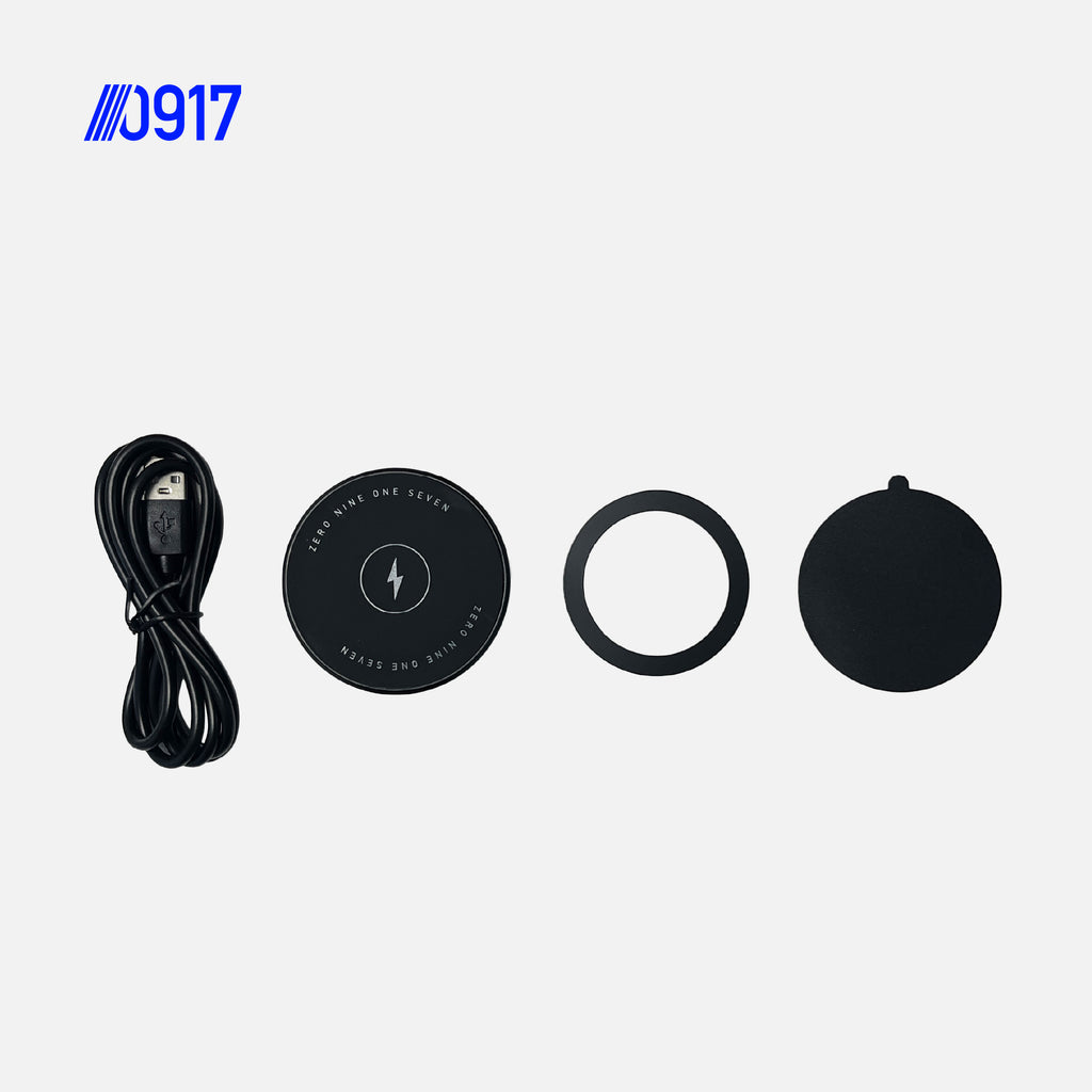 0917 Vacuum Suction Car Mount With Wireless Charger