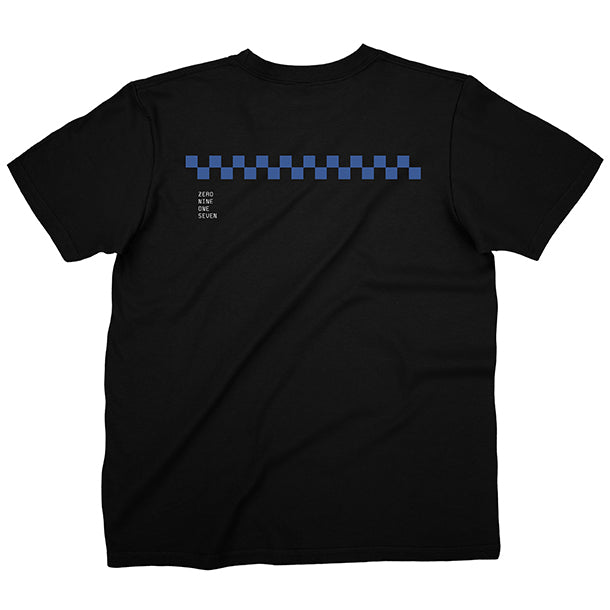 0917 Hello World Check Oversized T-Shirt