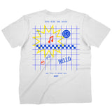 0917 Hello World Grid Oversized T-Shirt