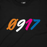 0917 Cross Logo Graphic T-Shirt Black Front Design