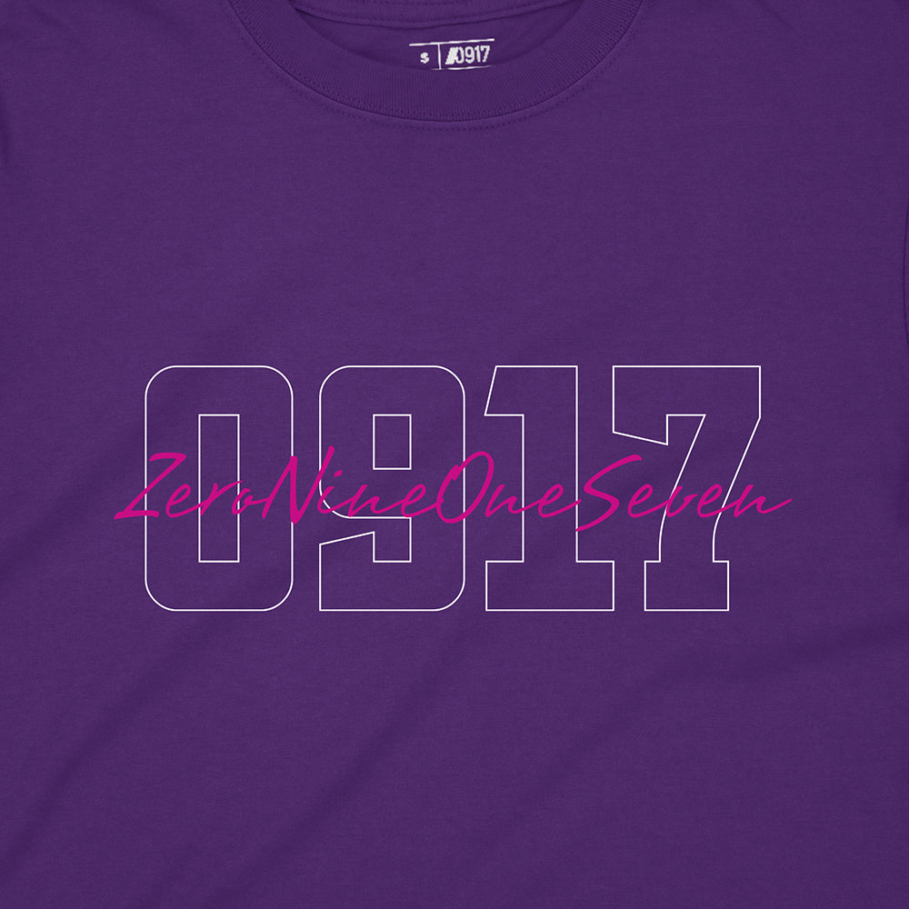 0917 Script Graphic T-Shirt Front Design