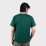 0917 Cross Logo Graphic T-Shirt Green Male Back
