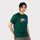 0917 Cross Logo Graphic T-Shirt Green Male Side