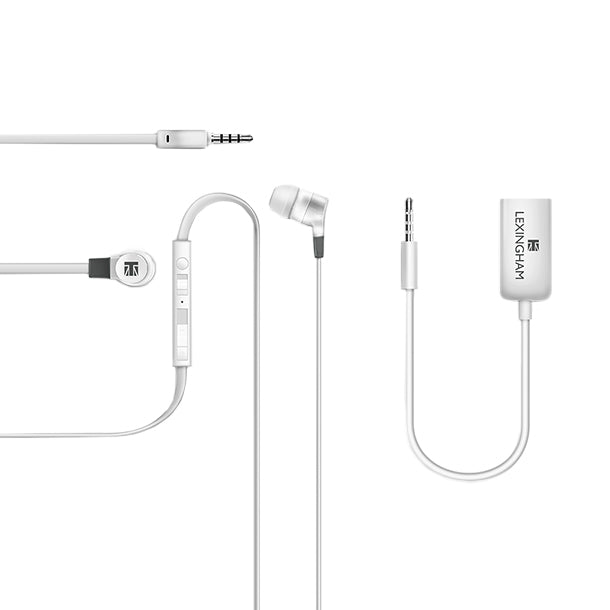 Lexingham L5889 Pro Sound Promo Bundle with Premium Earphones & Share Adaptor