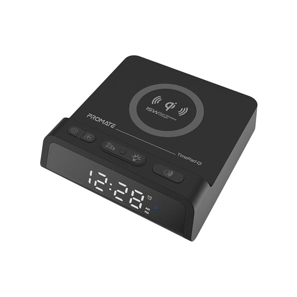 Promate Time Pad with 10W Wireless Charger Top